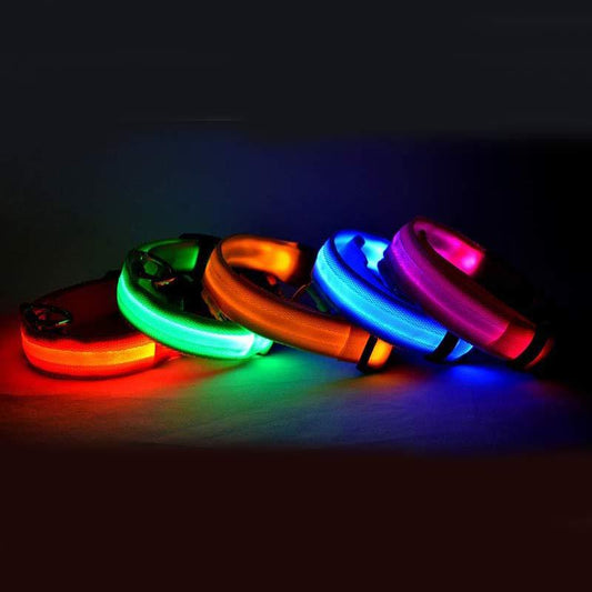LED Luminous Pet Collar for Night Safety